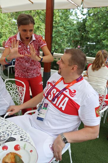 Guests of Bosco Club on Olympics' last day
