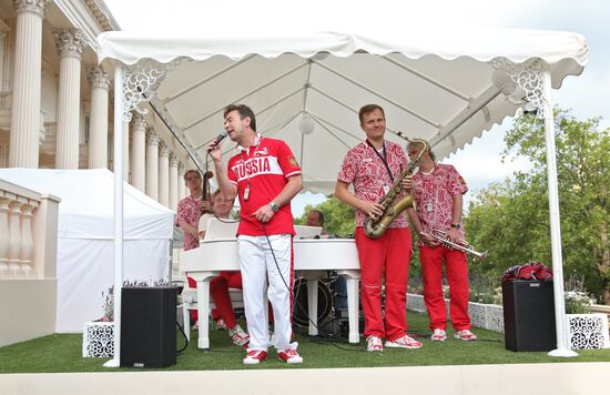 Guests of Bosco Club on Olympics' last day