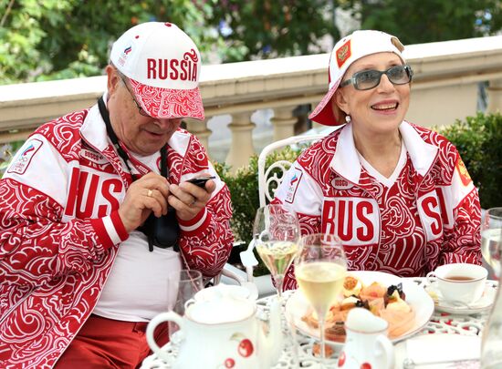 Guests of Bosco Club on Olympics' last day