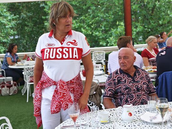 Guests of Bosco Club on Olympics' last day