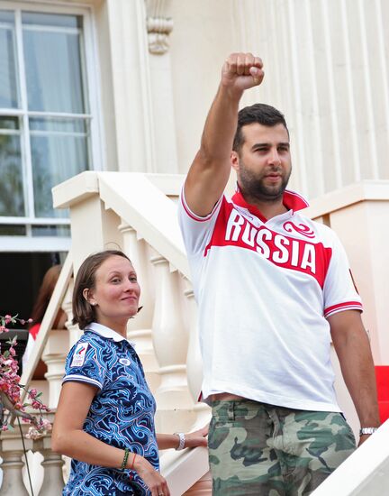 Guests of Bosco Club on Olympics' last day