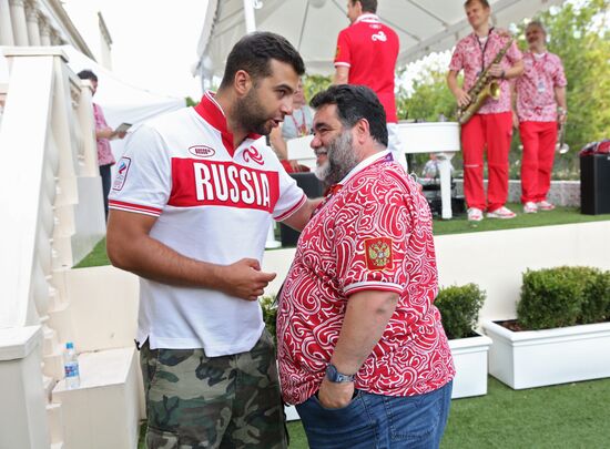 Guests of Bosco Club on Olympics' last day