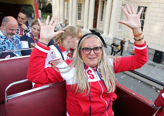 Guests of Bosco Club on Olympics' last day