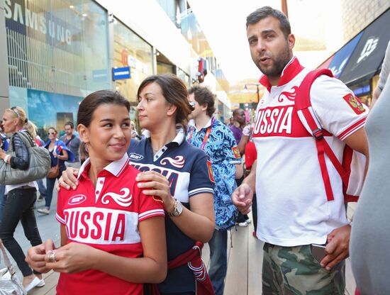 Guests of Bosco Club on Olympics' last day