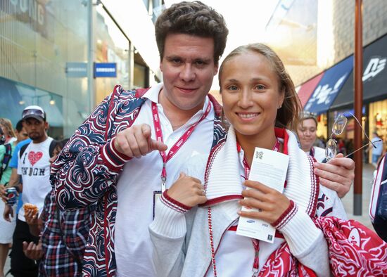 Guests of Bosco Club on Olympics' last day
