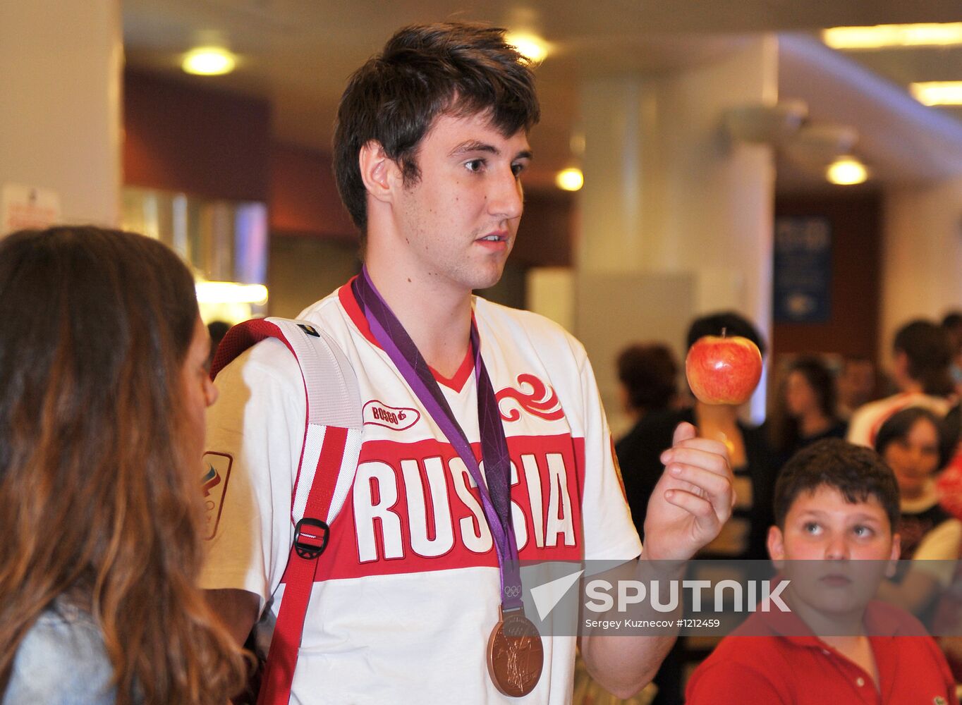 Russia's basketball team back in Moscow after the Olympics