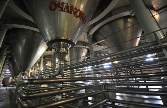 Work of Moscow beer and alcohol-free plant "Ochakovo"