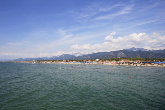 Italian seaside resort town of Forte dei Marmi (Tuscany)
