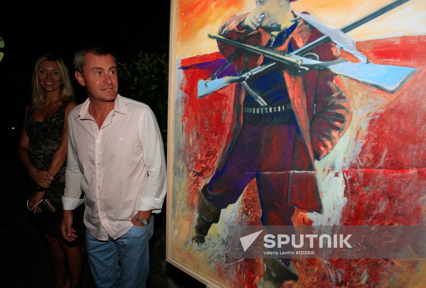 Exhibition of Andrei Sharov's paintings in Japanese Garden