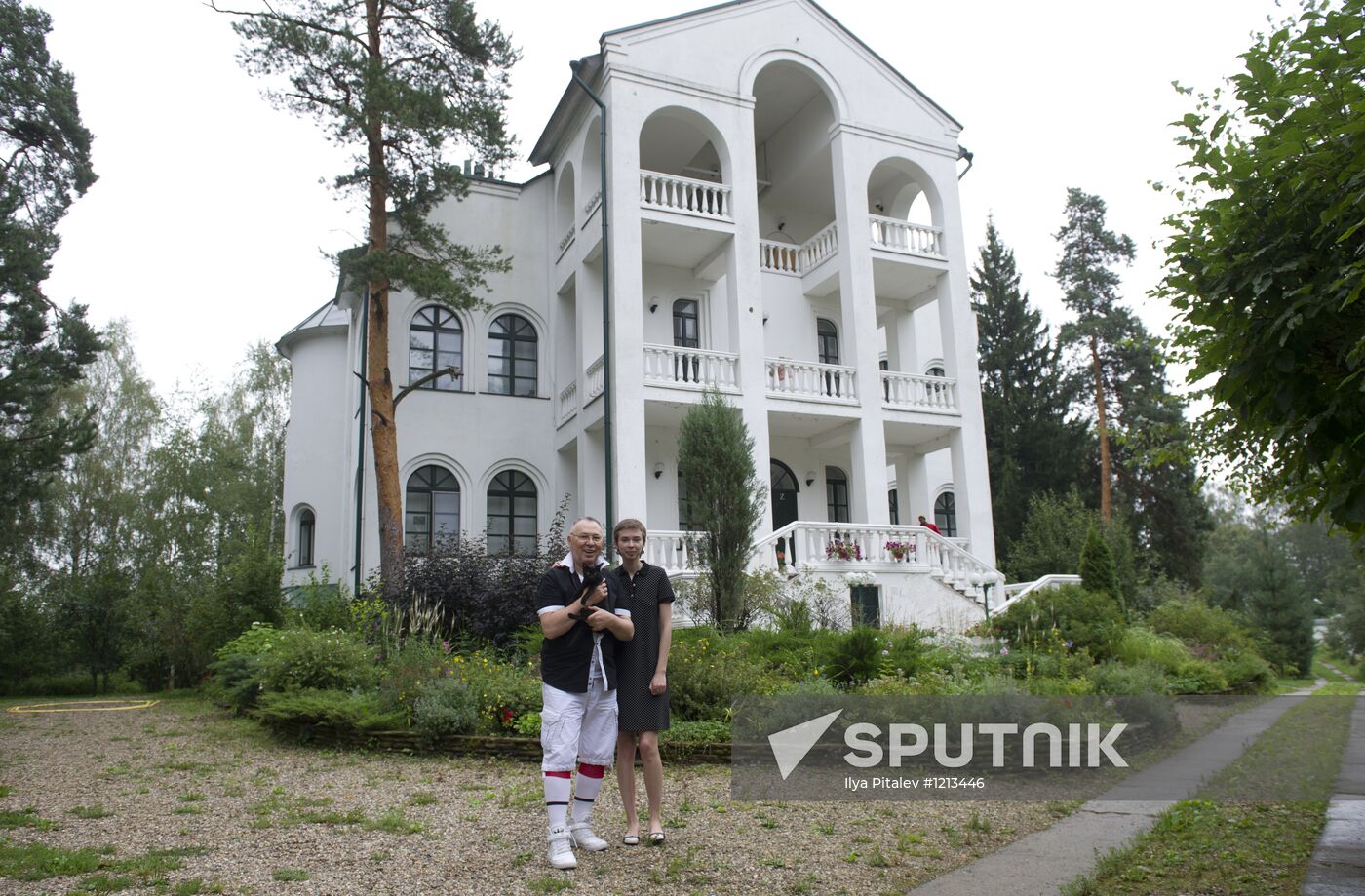 Fashion designer Vyacheslav Zaitsev in his home