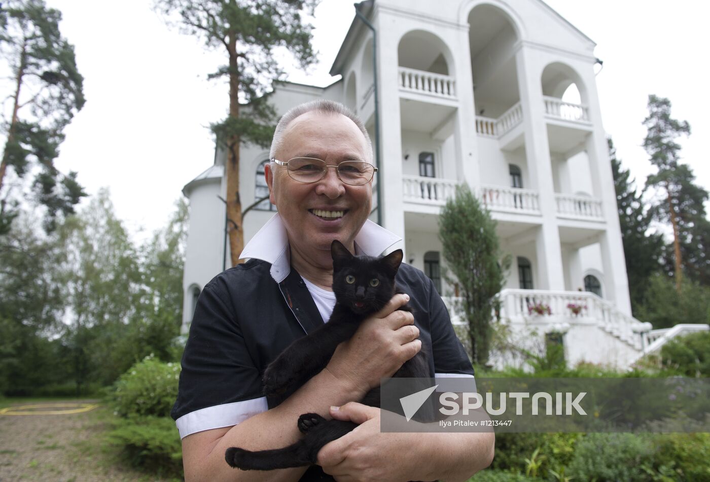 Fashion designer Vyacheslav Zaitsev at his home