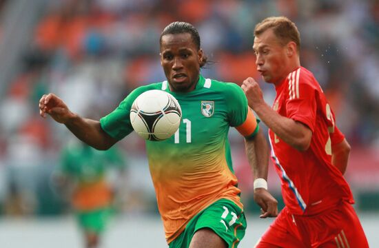 Russia vs. Côte d'Ivoire football friendly match