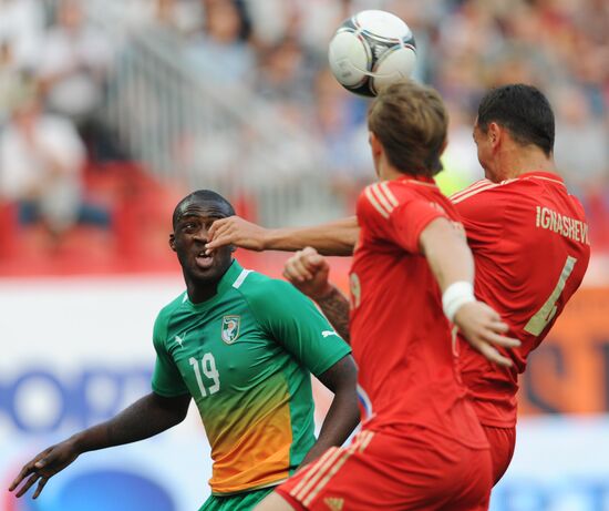 Russia vs. Côte d'Ivoire football friendly match