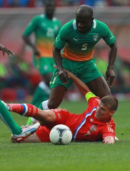 Russia vs. Côte d'Ivoire football friendly match