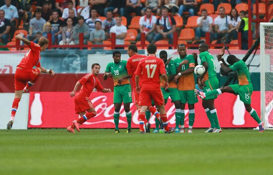Russia vs. Côte d'Ivoire football friendly match
