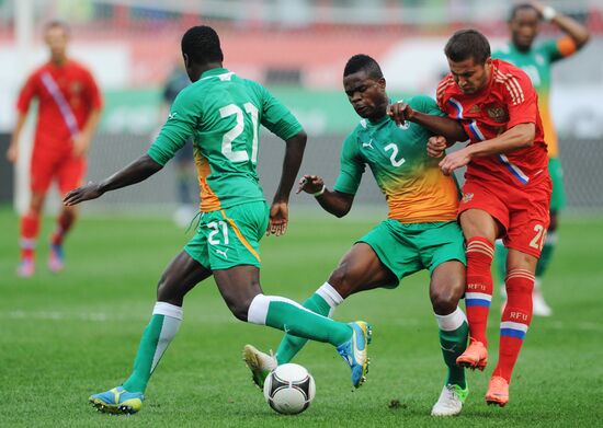 Russia vs. Côte d'Ivoire football friendly match