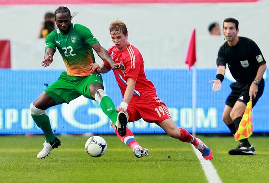 Russia vs. Côte d'Ivoire football friendly match
