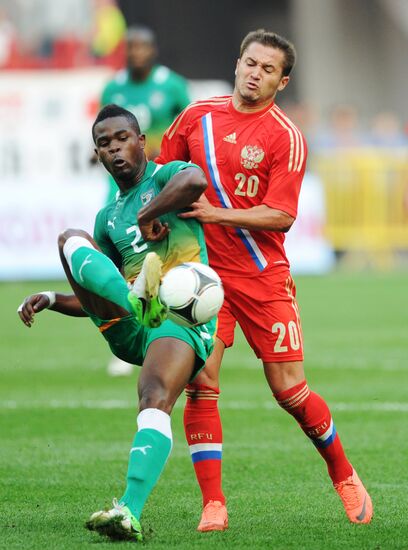 Russia vs. Côte d'Ivoire football friendly match