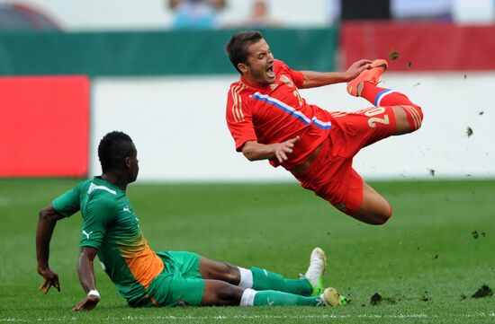 Russia vs. Côte d'Ivoire football friendly match