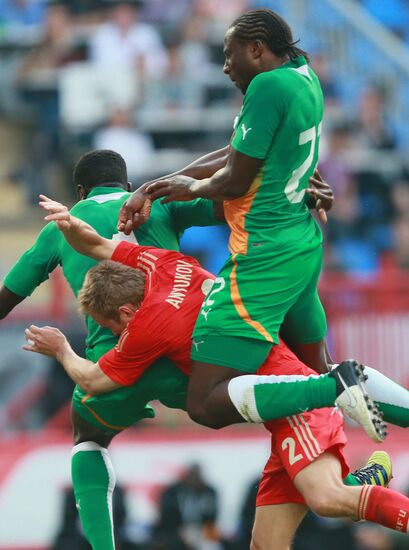 Russia vs. Côte d'Ivoire football friendly match