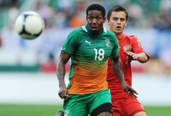 Russia vs. Côte d'Ivoire football friendly match
