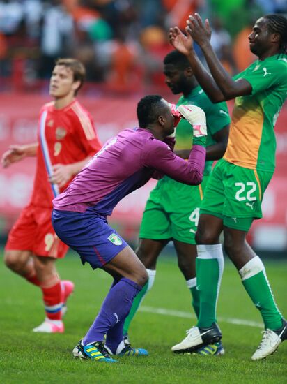 Russia vs. Côte d'Ivoire football friendly match