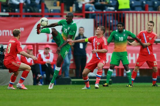 Russia vs. Côte d'Ivoire football friendly match