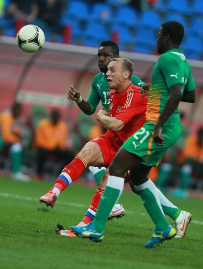 Russia vs. Côte d'Ivoire football friendly match