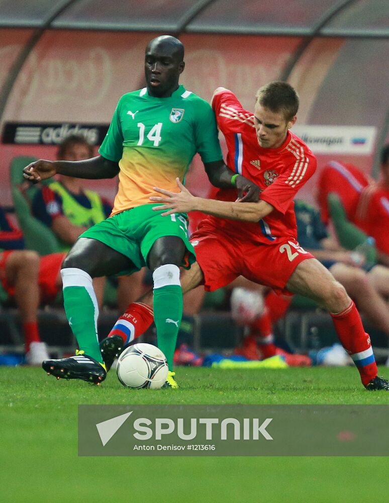 Russia vs. Côte d'Ivoire football friendly match