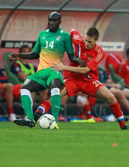 Russia vs. Côte d'Ivoire football friendly match