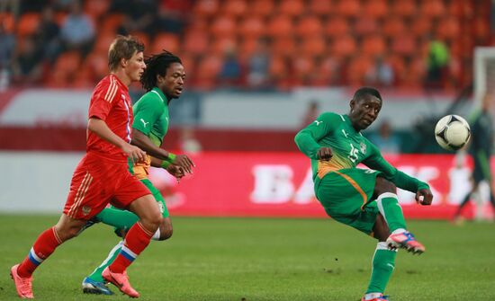 Russia vs. Côte d'Ivoire football friendly match