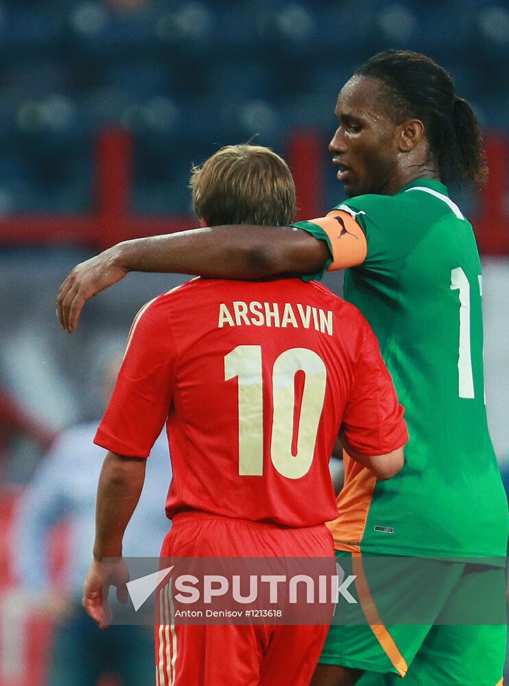 Russia vs. Côte d'Ivoire football friendly match