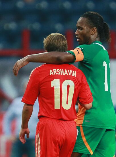 Russia vs. Côte d'Ivoire football friendly match