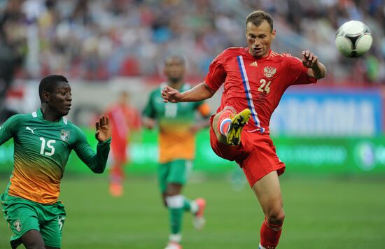 Russia vs. Côte d'Ivoire football friendly match