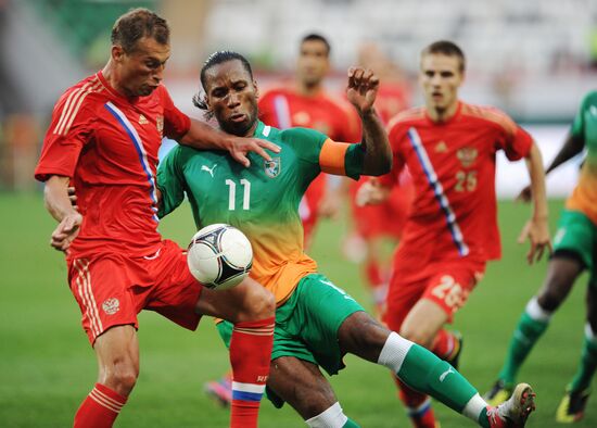 Russia vs. Côte d'Ivoire football friendly match