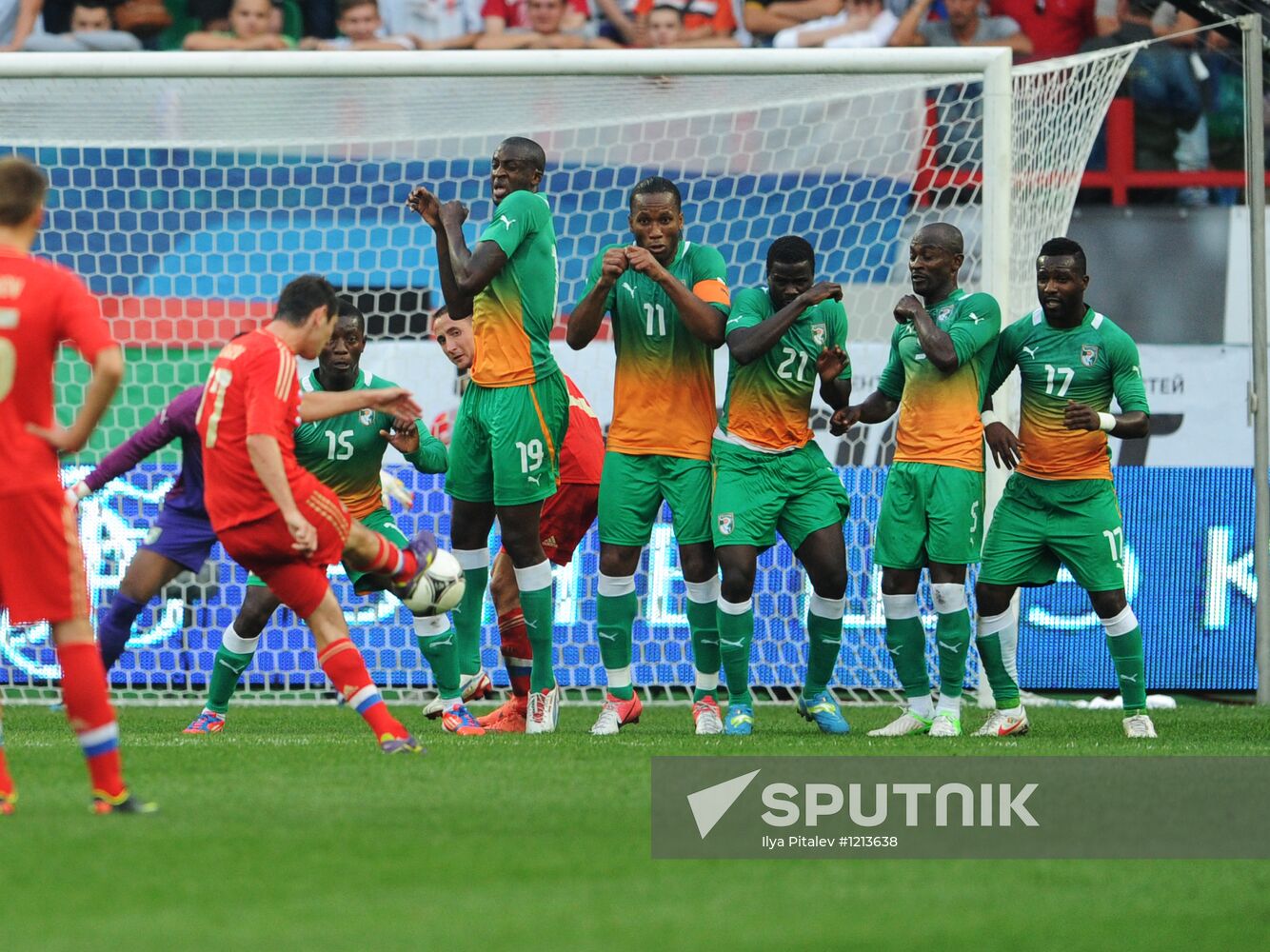 Russia vs. Côte d'Ivoire football friendly match