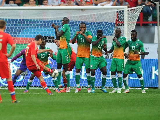 Russia vs. Côte d'Ivoire football friendly match