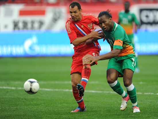 Russia vs. Côte d'Ivoire football friendly match