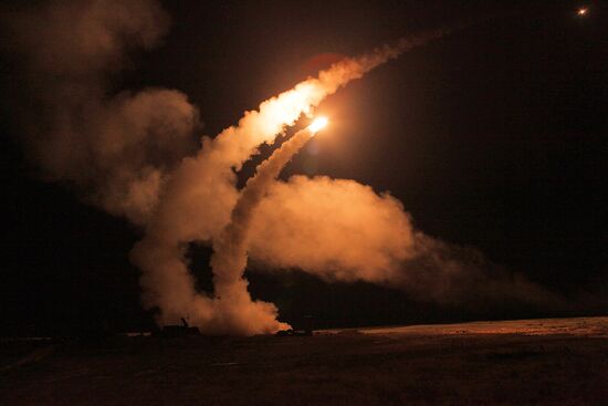 Aerospace Defence Forces tactical drill with combat firing