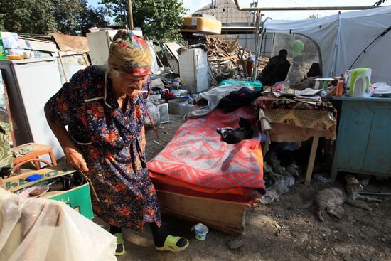 Post-flood recovery work in Krymsk