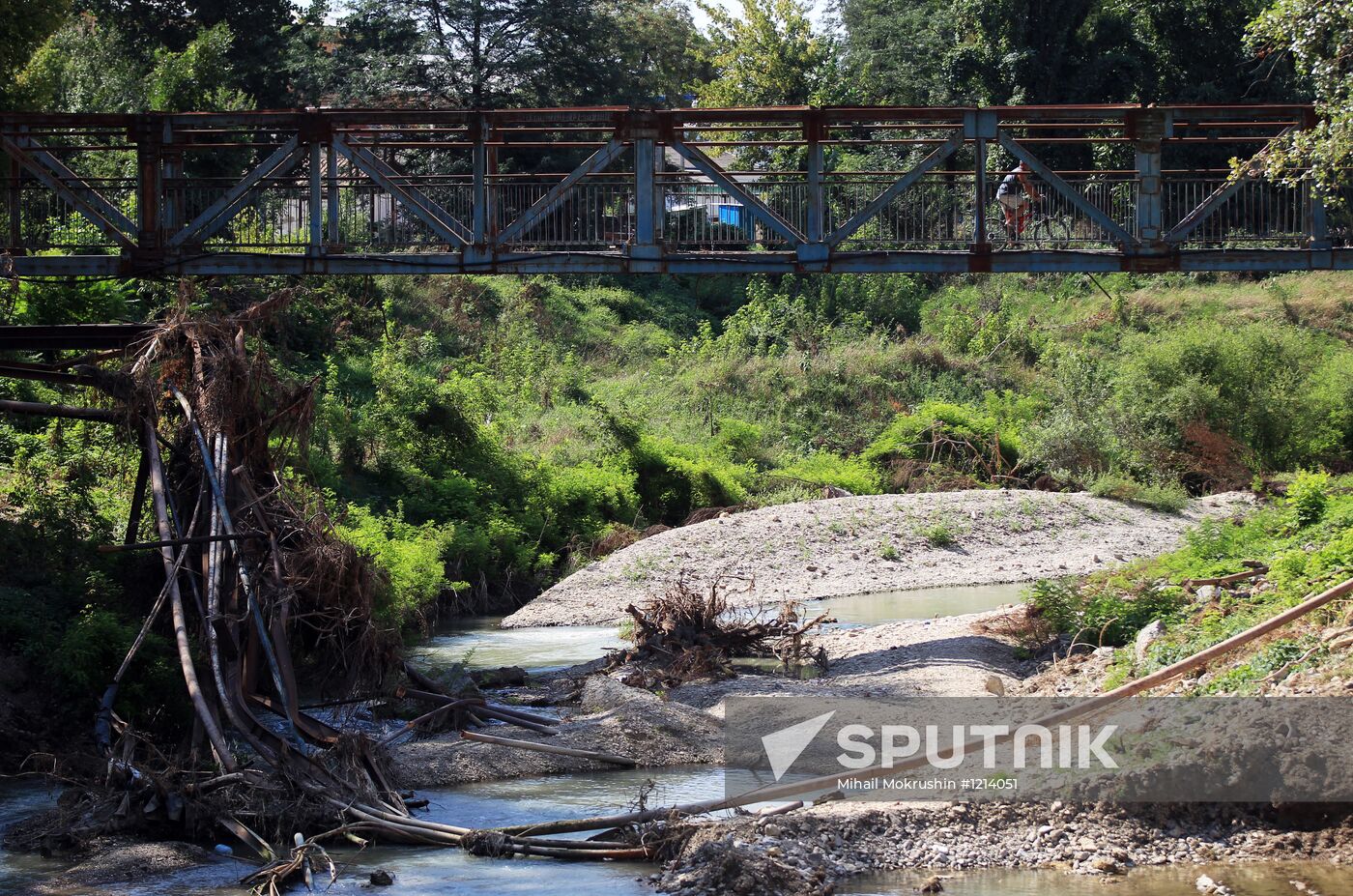 Post-flood recovery work in Krymsk