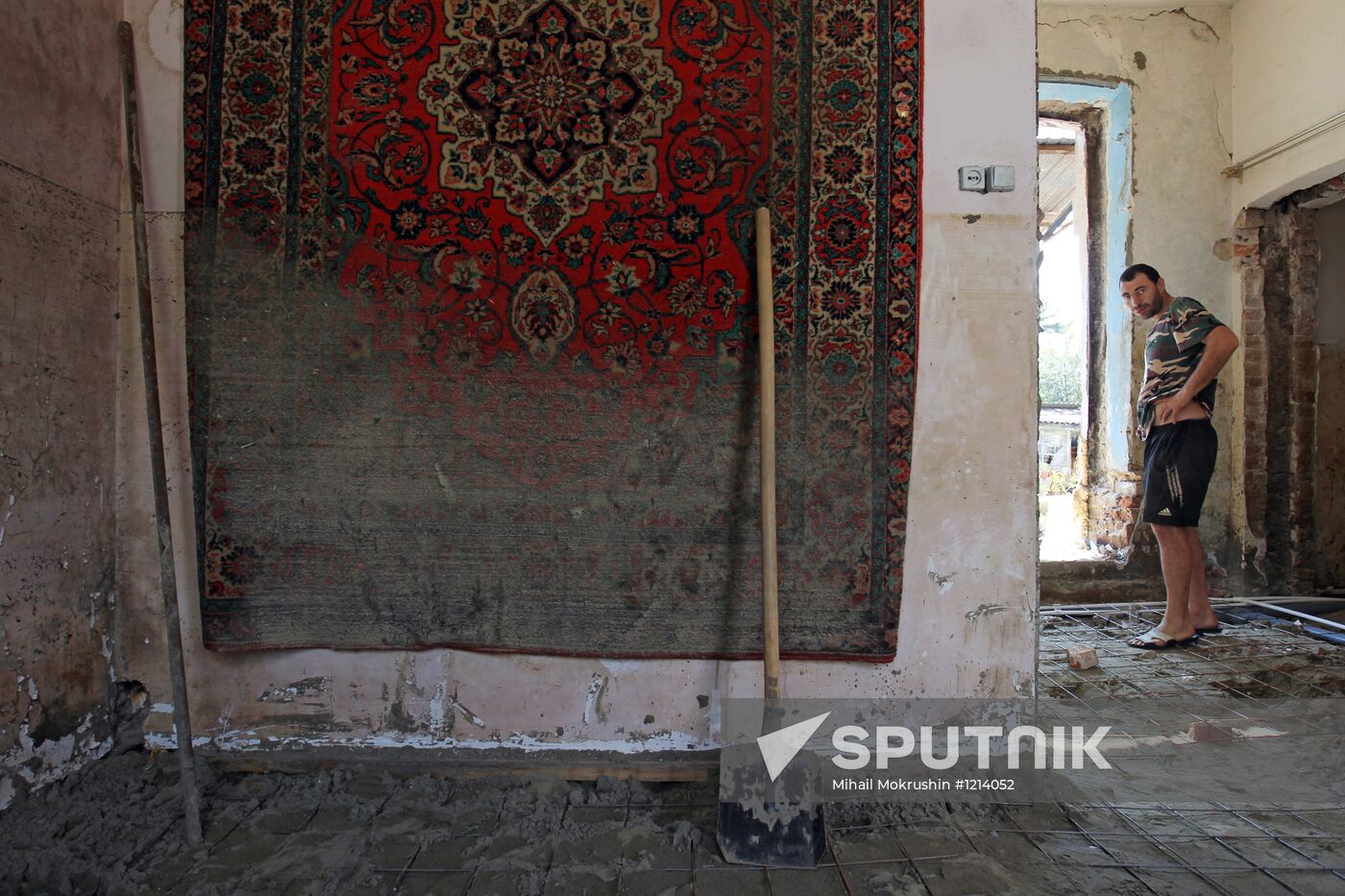 Post-flood recovery work in Krymsk