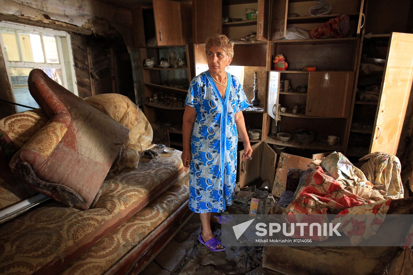 Post-flood recovery work in Krymsk