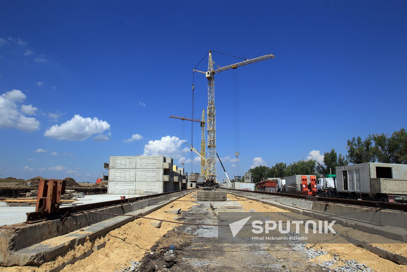 Post-flood recovery work in Krymsk