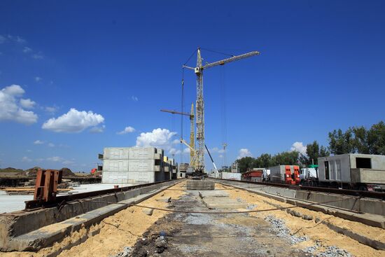 Post-flood recovery work in Krymsk
