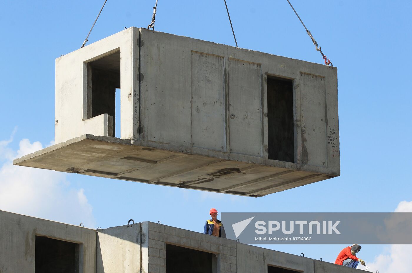 Post-flood recovery work in Krymsk