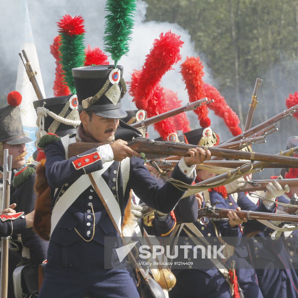 Reconstruction of Battle of Borodino of 1812