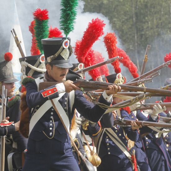 Reconstruction of Battle of Borodino of 1812