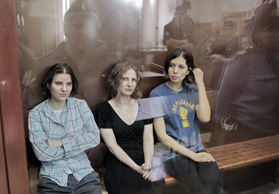 Announcement of verdict against Pussy Riot punk band