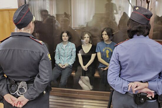 Announcement of verdict against Pussy Riot punk band